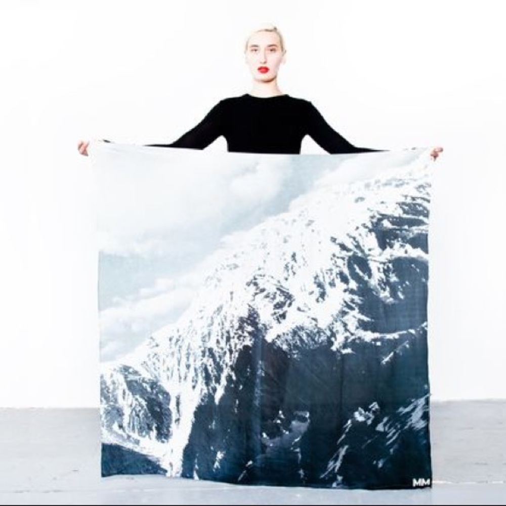 Mountain silk scarf 100%silk